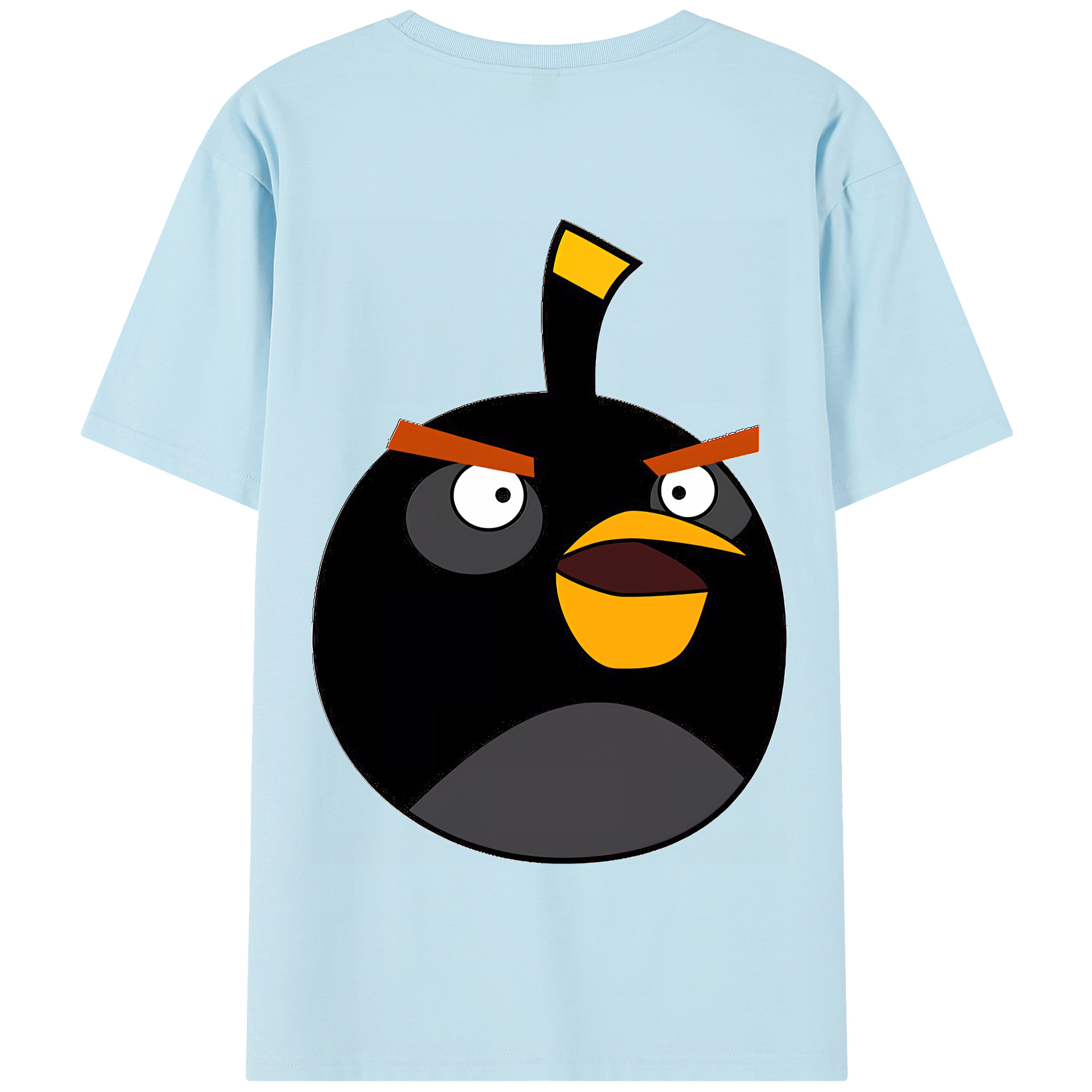 （画像用） Angry Birds アングリーバード 綿100％半袖Tシャツ（背面プリント）